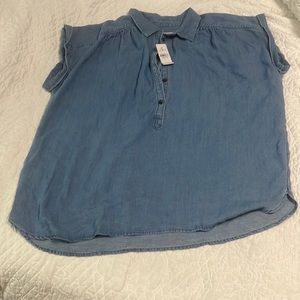 Loft womens chambray shirt